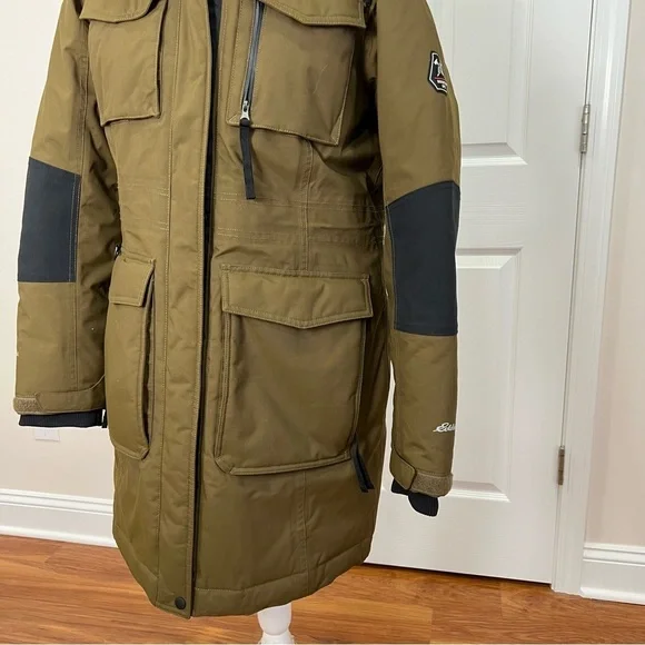 EDDIE BAUER WOMEN'S VINSONMOUNTAIN OPS DOWN PARKA FAUXFUR